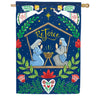 Rejoice Nativity House Flag
