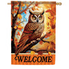 Welcome Fall Owl House Flag