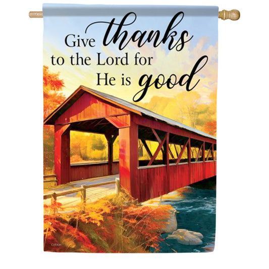 Thanks To The Lord House Flag