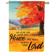 Carson Serve The Lord House Flag