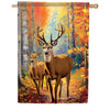 Carson Whitetail Deer House Flag