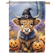 Carson Pumpkin Cow House Flag