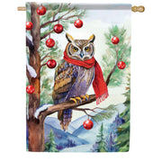 Carson Christmas Owl House Flag