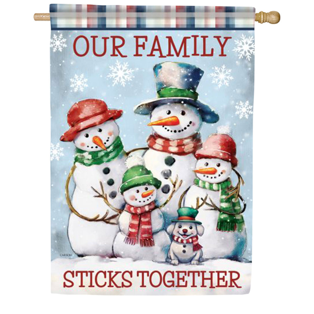 Our Family Sticks Together House Flag