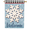 Country Snowflake House Flag