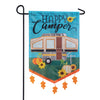 Carson Happy Camper Double Applique Garden Flag