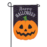 Carson Pumpkin Applique Garden Flag