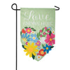 Carson Love Grows Here Applique Garden Flag