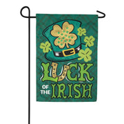 Carson Applique Garden Flag - Luck of the Irish Hat