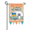 Carson Where We Park Applique Garden Flag