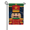 Nutcracker Soldier Applique Garden Flag