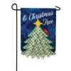 O Christmas Tree Applique Garden Flag