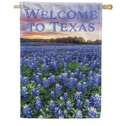 Custom Decor Welcome to Texas House Flag