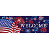 Custom Decor Fireworks And Flag Signature Sign