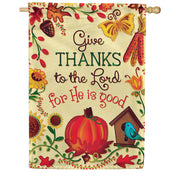 Custom Decor He is Good House Flag