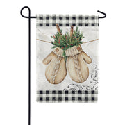 Custom Decor Winter Mittens Garden Flag