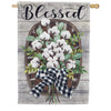 Custom Decor Cotton Basket House Flag