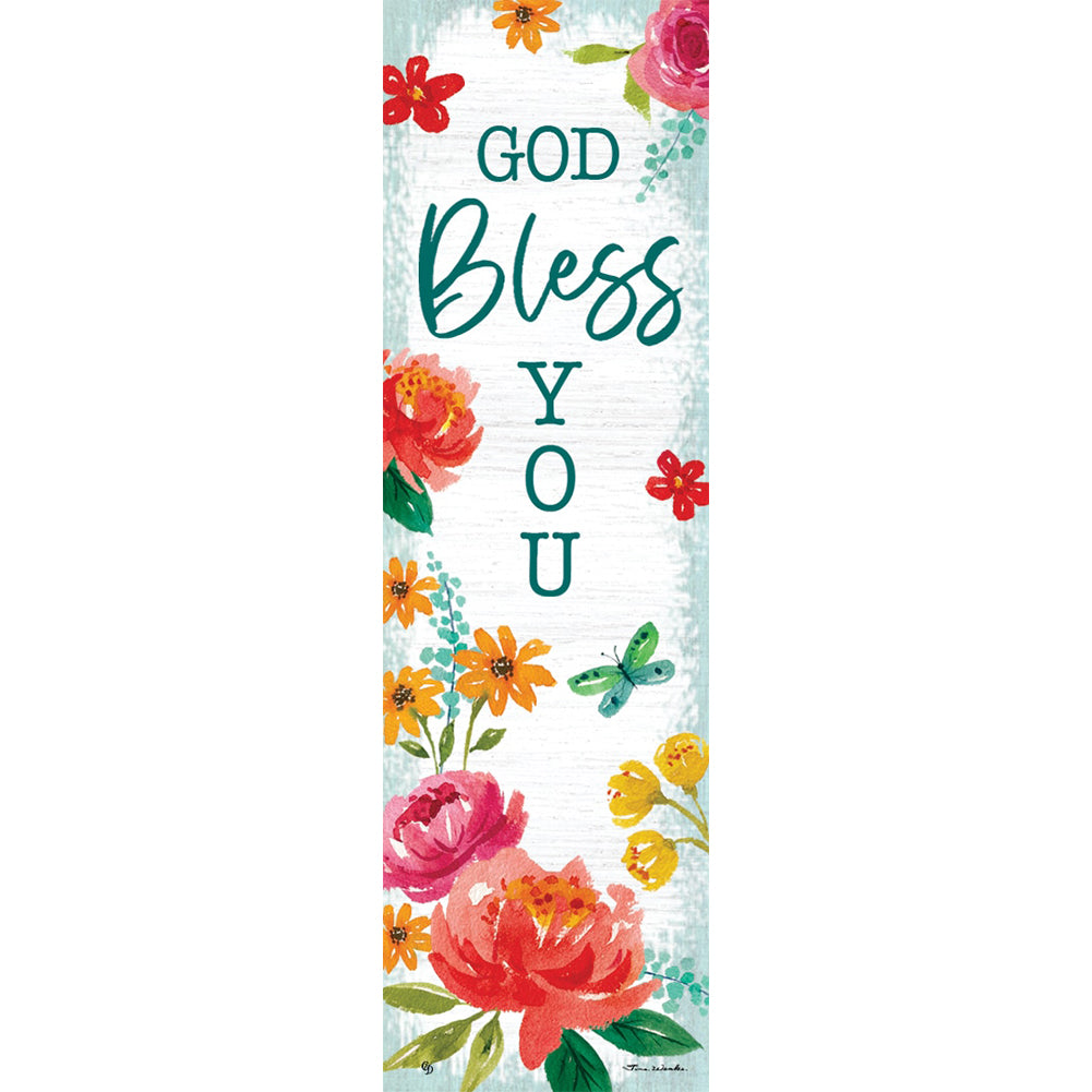Custom Decor Blessed Floral Plant Expressions Magnet