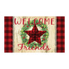 Custom Decor Buffalo Check Star Doormat
