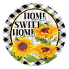 Custom Decor Sunflower Check Accent Magnet