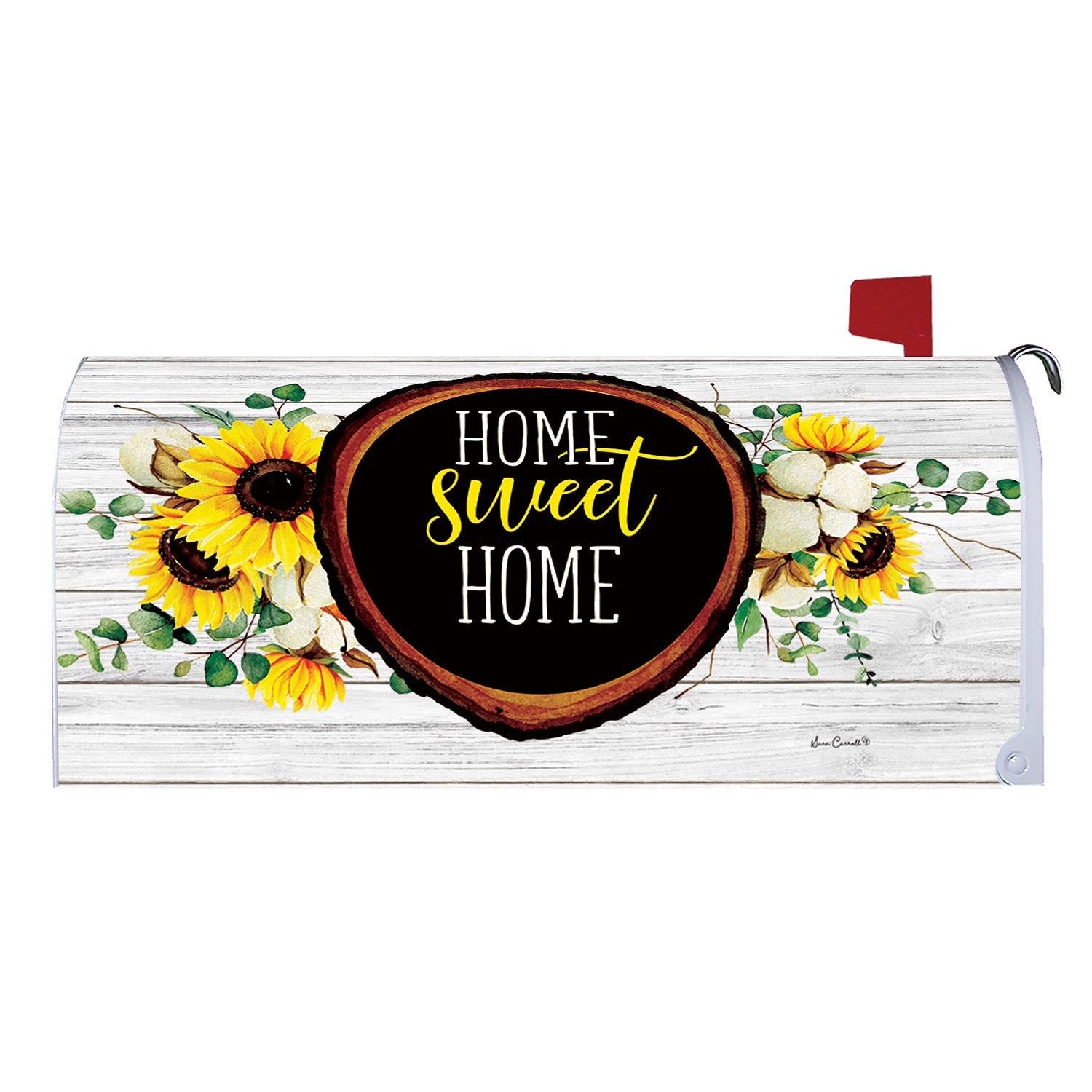 Custom Decor Sunflowers & Cotton Mailbox Makeover