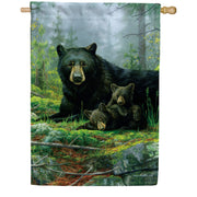 Custom Decor Three Bears House Flag