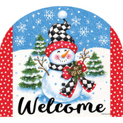 Custom Decor Arbor Mate - Checkered Snowman