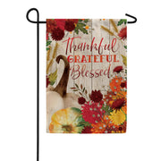 Custom Decor Thankful Mums Garden Flag
