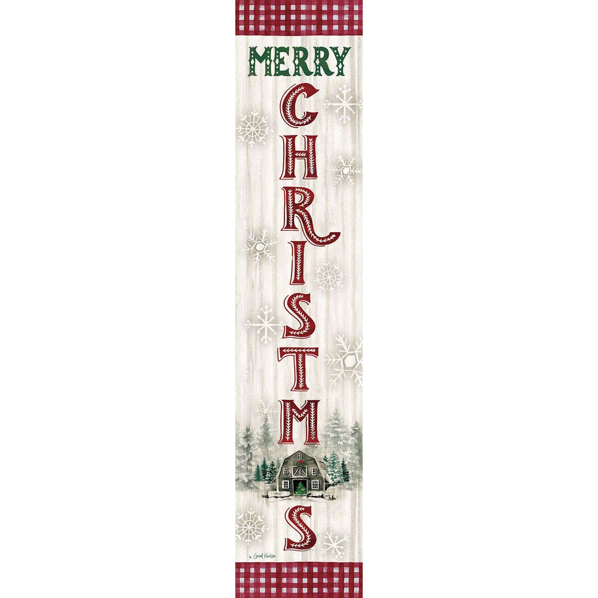 Custom Decor Merry Christmas Barn Yard Expression