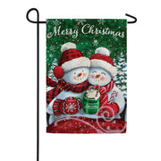 Custom Decor Cocoa Couple Garden Flag