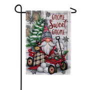Custom Decor Gnome Sweet Gnome Christmas Garden Flag