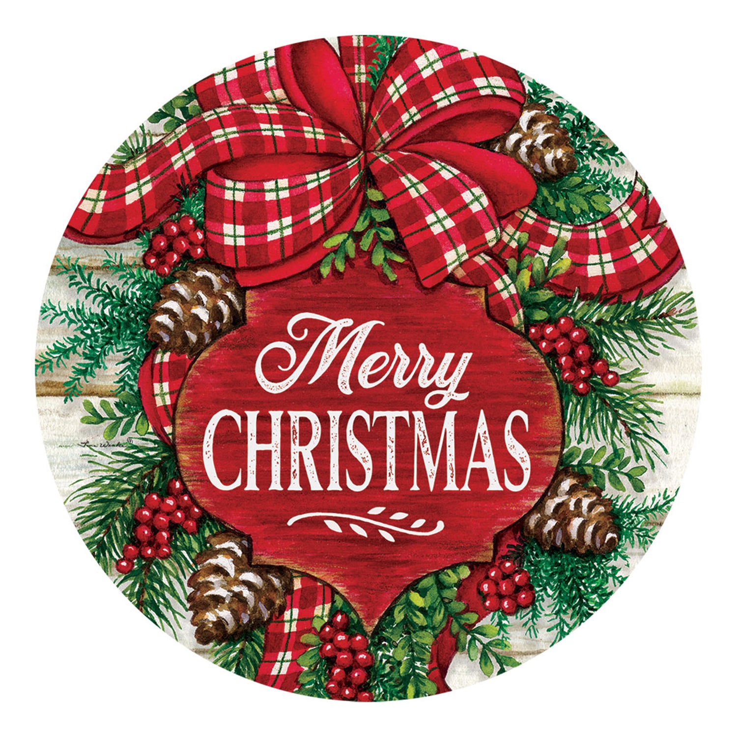 Custom Decor Christmas Swag Accent Magnet