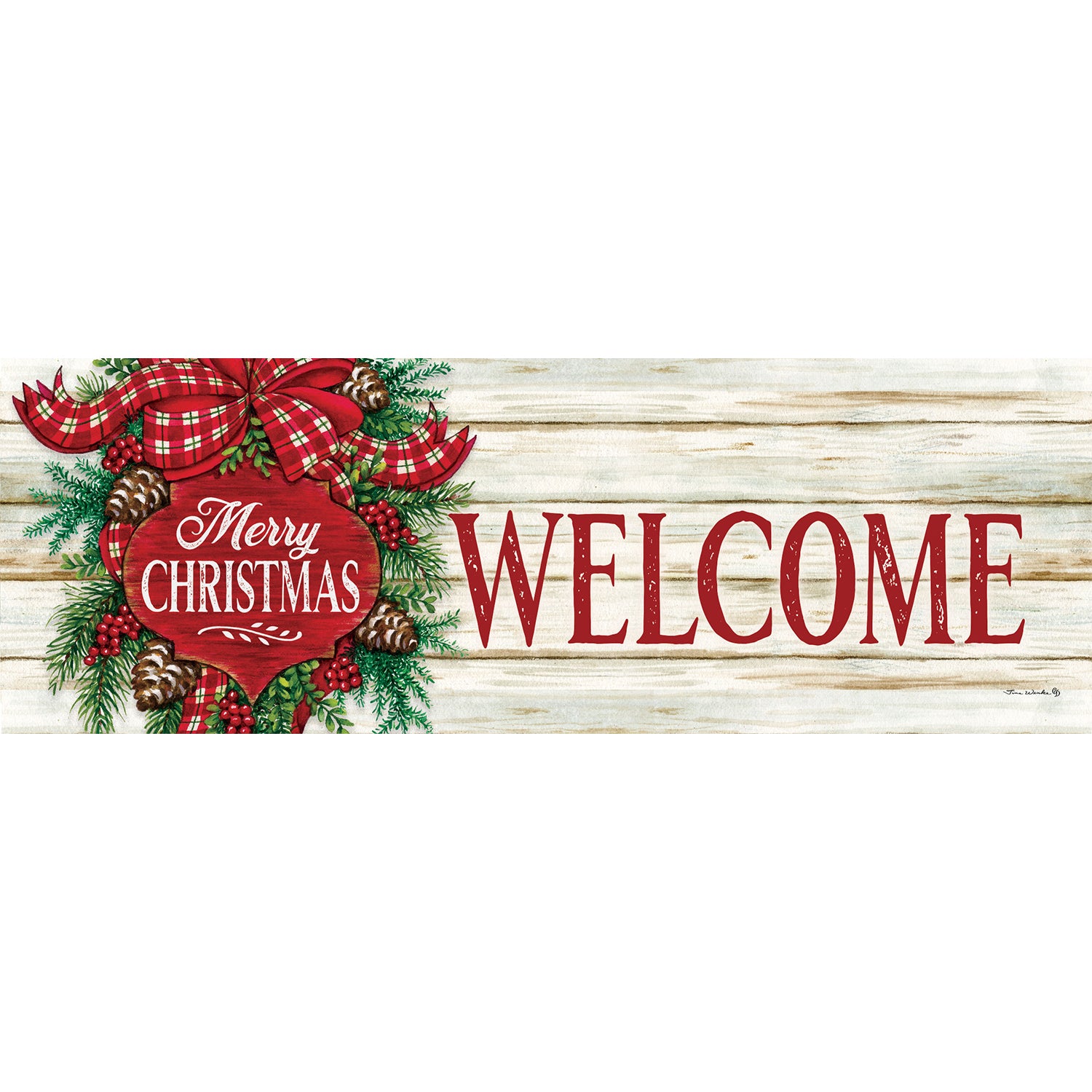 Custom Decor Christmas Swag Signature Sign