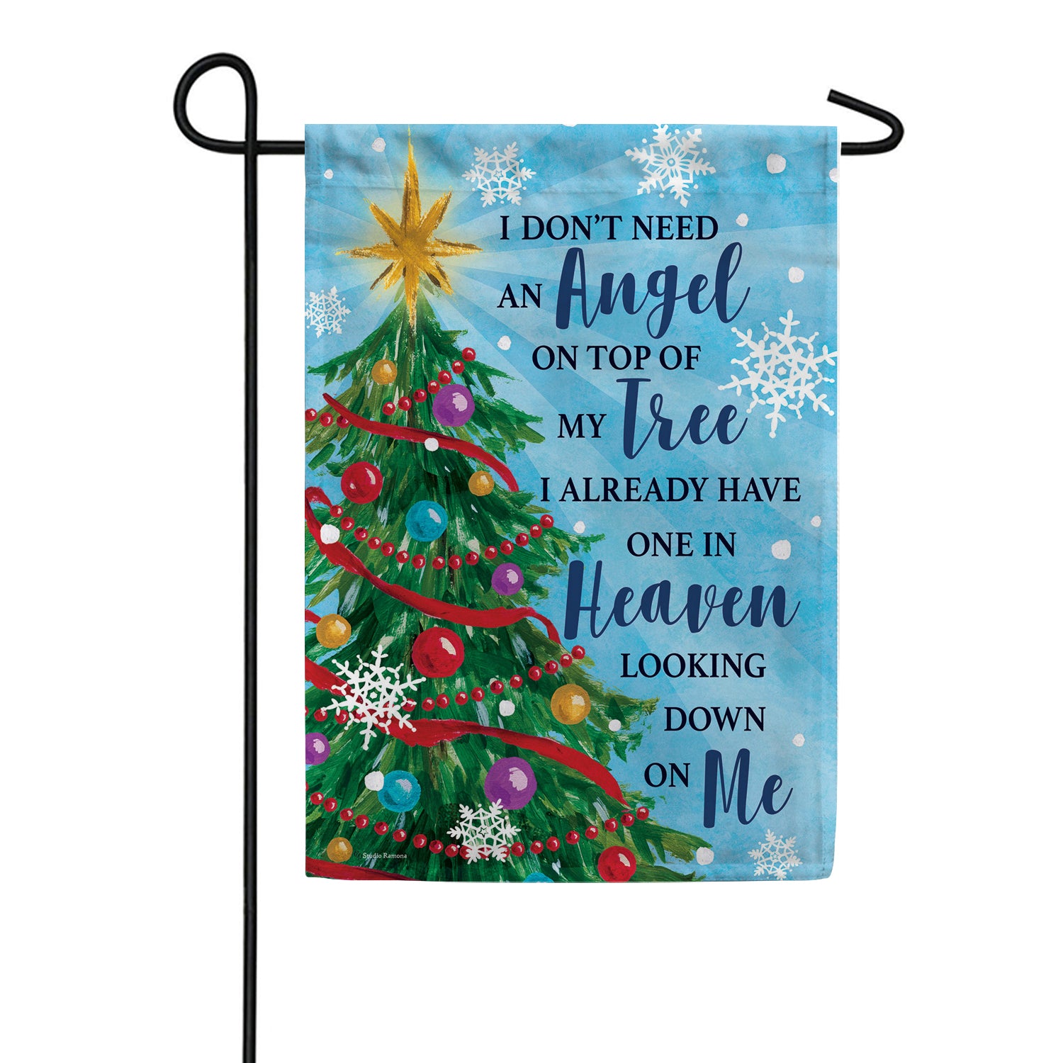 Custom Decor Angel Tree Garden Flag