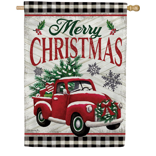 Custom Decor Farmhouse Truck House Flag