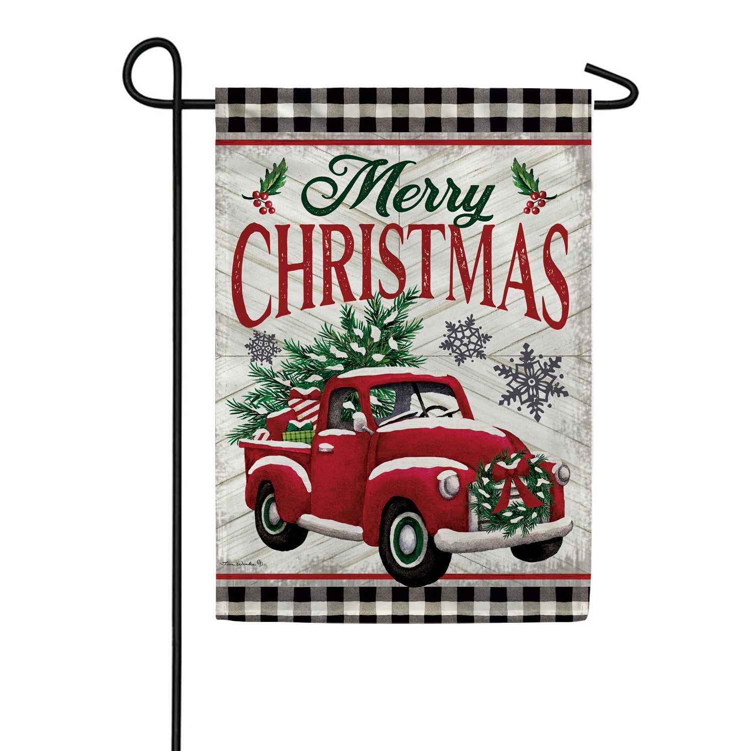 Custom Decor Farmhouse Truck Garden Flag