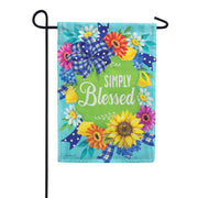 Custom Decor Simply Blessed Garden Flag
