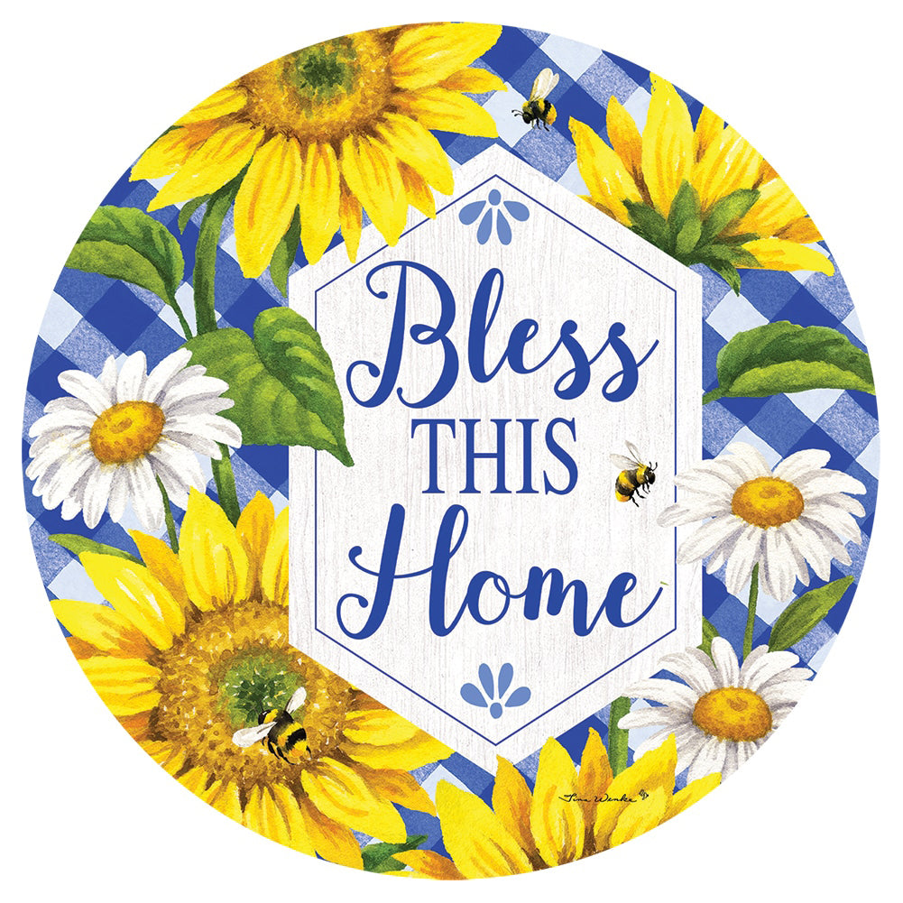 Custom Decor Sunflowers & Daisies Accent Magnet