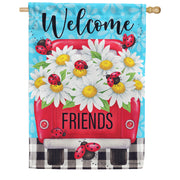 Custom Decor Daisy Truck House Flag