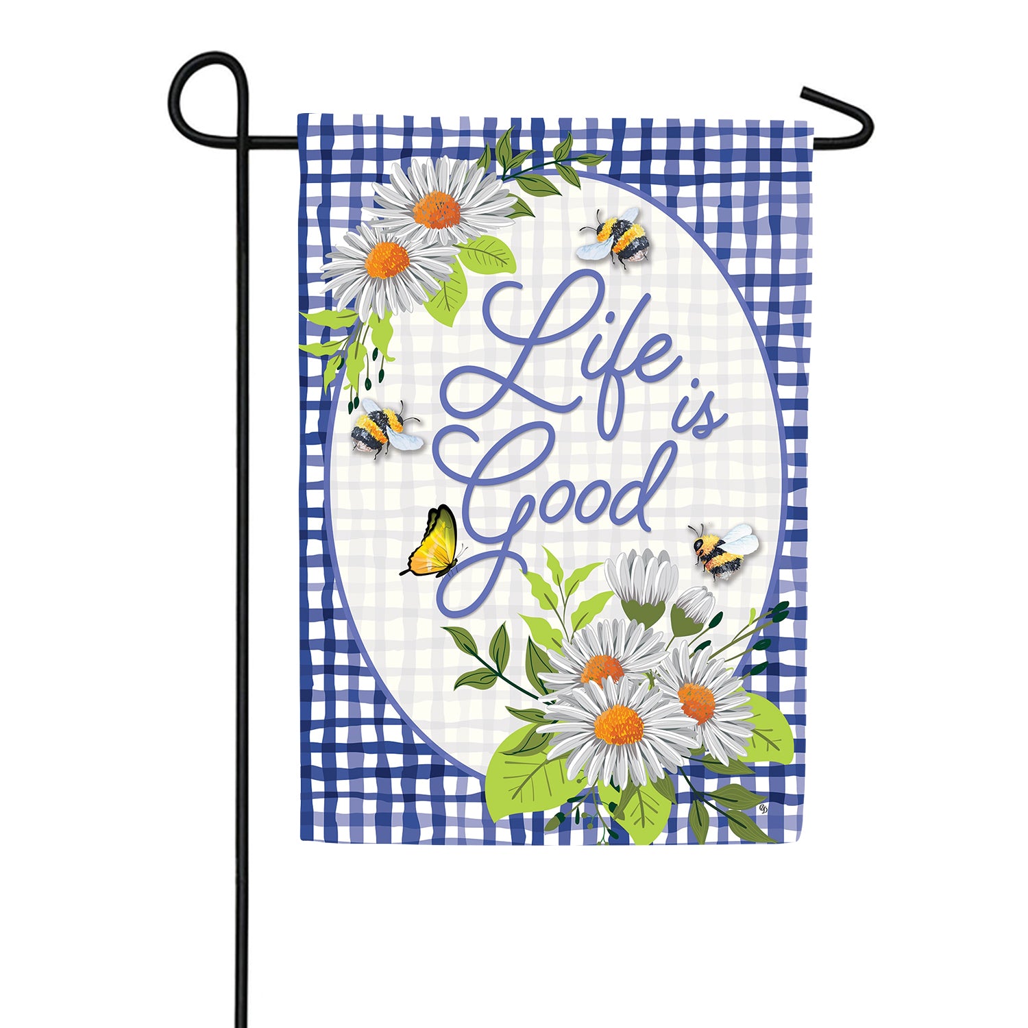 Custom Decor Life Is Good Garden Flag