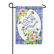 Custom Decor Life Is Good Garden Flag