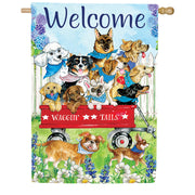 Custom Decor Waggin Tales House Flag