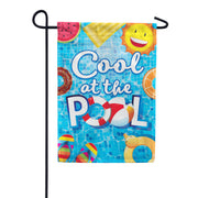 Custom Decor Cool at the Pool Garden Flag
