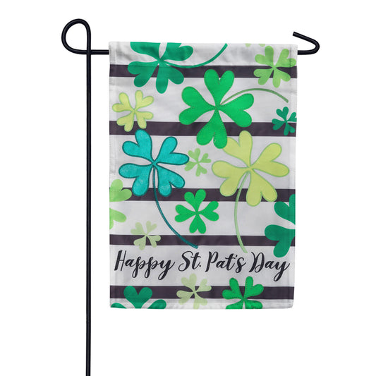 Custom Decor Clover Toss Applique Garden Flag