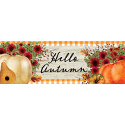 Custom Decor Autumn Wreath Signature Sign