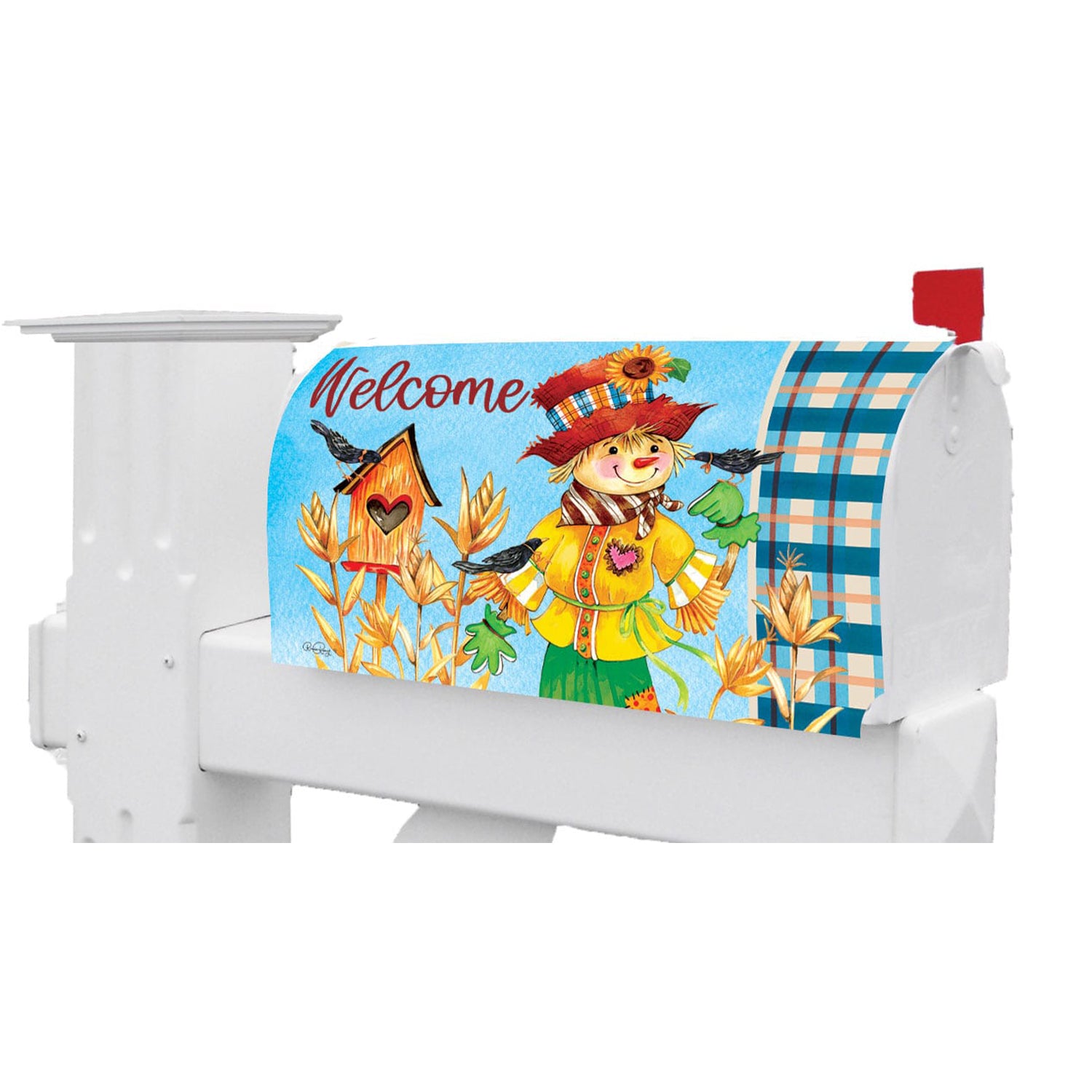Custom Decor - Scarecrow Birdhouse - Mailbox Makeover