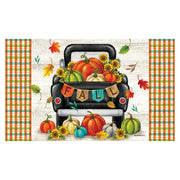Custom Decor Mat - Pumpkin Truck