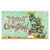 Custom Decor Mat - Meowy Christmas