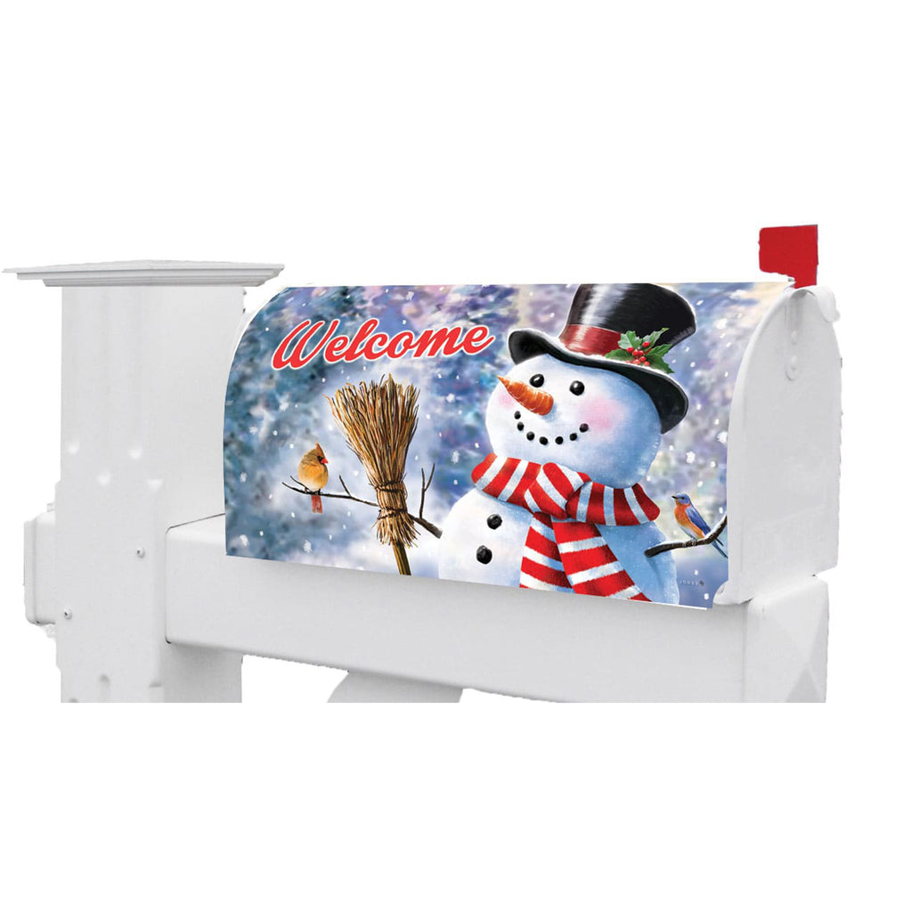Custom Decor Snowman & Birds - Mailbox Makeover