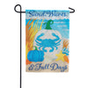 Custom Decor Applique Garden Flag - Crab Pumpkin